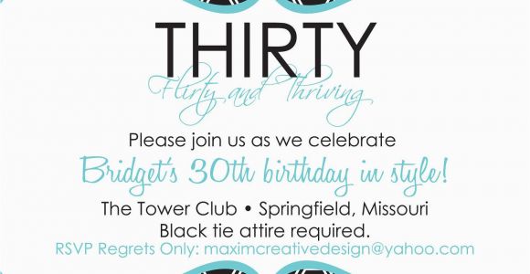 Funny 30th Birthday Invites 20 Interesting 30th Birthday Invitations themes Wording