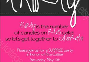 Funny 30th Birthday Invites Fun Adult Milestone Printable Birthday Party Invitation