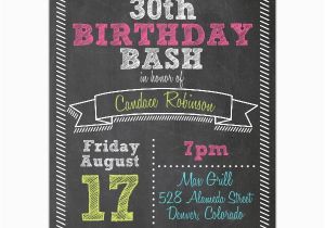 Funny 30th Birthday Invites Fun Sketch Typography 30th Birthday Invitations Paperstyle