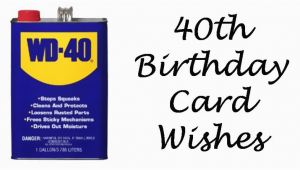 Funny 40 Year Old Birthday Cards 40th Birthday Wishes Messages and Poems to Write In A