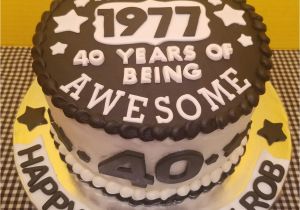 Funny 40th Birthday Cake Ideas for Him 40th Birthday Cake All buttercream with Fondant