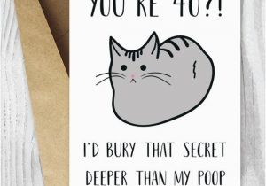 Funny 40th Birthday Cards Free Funny 40th Birthday Cards Funny Cat Printable 40 Birthday