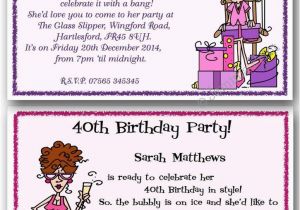 Funny 40th Birthday Party Invitations 30th 40th 50th 60th 70th 80th Personalised Funny Birthday