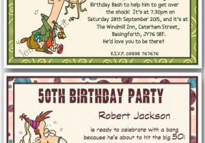 Funny 40th Birthday Party Invitations 30th 40th 50th 60th 70th 80th Personalised Funny Birthday