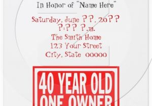 Funny 40th Birthday Party Invitations 7 Funny Invitation Card Designs