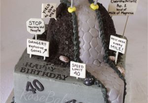 Funny 50th Birthday Cake Ideas for Him Quot Over the Hill Quot 40th Birthday Cake Rose Bakes Pins