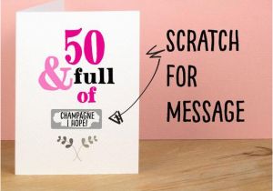 Funny 50th Birthday Card Messages 50th Birthday Card Greetings Card for Best Friend Card for Mum