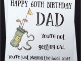 Funny 50th Birthday Cards for Dad Handmade Funny Golf Birthday Card Dad Grandad Uncle