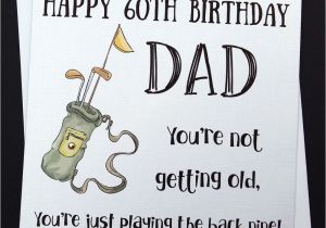 Funny 50th Birthday Cards for Dad Handmade Funny Golf Birthday Card Dad Grandad Uncle