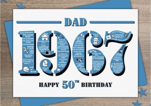 Funny 50th Birthday Cards for Dad Happy 50th Birthday Dad Card Card Design Ideas