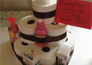 Funny 50th Birthday Gifts for Her toilet Paper Cake Fun Gag Gift for Anyone Turning 50