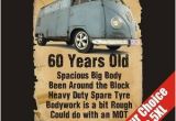 Funny 60 Birthday Gifts for Him 60 Year Old Vw Transporter Funny 60th Birthday Gift T