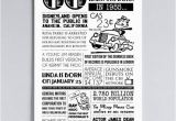 Funny 60th Birthday Ideas for Him A Fun Personalized Poster Including events and Facts From