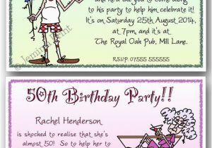 Funny 60th Birthday Party Invitations 40th 50th 60th 70th 80th 90th Personalised Birthday Party