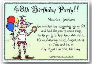 Funny 60th Birthday Party Invitations 40th 50th 60th 70th 80th 90th Personalised Funny Birthday