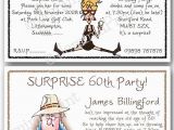 Funny 60th Birthday Party Invitations Personalised Surprise Birthday Party Invitations 30th 40th