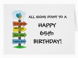 Funny 65th Birthday Cards Fill In the Signs Fun 65th Birthday Card Zazzle