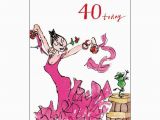 Funny 70th Birthday Cards Female Female Birthday Card Quentin Blake Age 40 Same Day