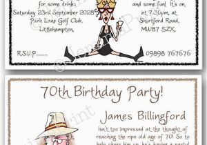 Funny 70th Birthday Invitations 30th 40th 50th 60th 70th 80th 90th 100th Funny Birthday