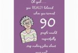 Funny 90th Birthday Cards 90th Birthday for Her Funny Card Zazzle