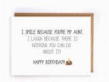 Funny Aunt Birthday Cards Funny Happy Birthday Card for Aunt Blank Greeting Cards Cute
