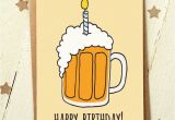 Funny Beer Birthday Cards Friend Birthday Card Funny Birthday Card Card for