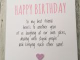 Funny Birthday Card Messages for Best Friends Funny Best Friend Birthday Card Bestie Humour Fun