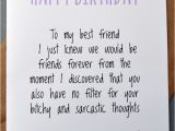 Funny Birthday Card Messages for Best Friends Greeting Card Birthday Humour Best Friend Banter