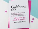 Funny Birthday Card Messages for Girlfriend Girlfriend Personalised Birthday Card by A is for Alphabet
