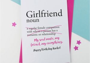 Funny Birthday Card Messages for Girlfriend Girlfriend Personalised Birthday Card by A is for Alphabet