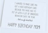 Funny Birthday Card Sayings for Mom Funny Quotes to Say to Your Mom On Her Birthday Image