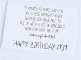 Funny Birthday Card Sayings for Mom Funny Quotes to Say to Your Mom On Her Birthday Image