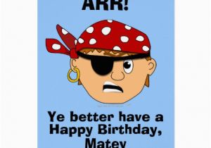 Funny Birthday Card Templates Free Arr Pirate Boy Funny Birthday Card Template Zazzle