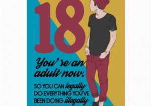 Funny Birthday Cards for 18 Year Olds 18th Birthday Card Fun and Trendy Humor Card Zazzle