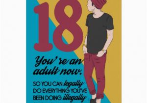 Funny Birthday Cards for 18 Year Olds 18th Birthday Card Fun and Trendy Humor Card Zazzle