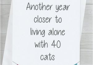 Funny Birthday Cards for Aunts Funny Birthday Card Friend Aunt Uncle Cat Lady Humour