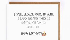 Funny Birthday Cards for Aunts Funny Happy Birthday Card for Aunt Blank Greeting Cards Cute