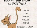 Funny Birthday Cards for Brother From Sister 200 Best Birthday Wishes for Brother 2018 My Happy