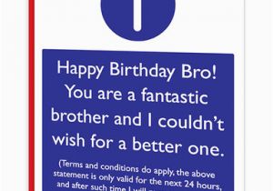 Funny Birthday Cards for Brothers Brother T Cs Birthday Card Brainboxcandy Com