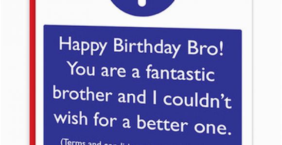 Funny Birthday Cards for Brothers Brother T Cs Birthday Card Brainboxcandy Com
