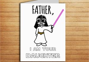 Funny Birthday Cards for Dad From Daughter Star Wars Christmas Card Birthday Card for Dad Gift From