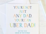 Funny Birthday Cards for Dads Uber Dad Funny Birthday Card for Dad by Wink Design