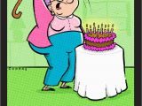 Funny Birthday Cards for Grandma Cake Smashing Grandma Funny Birthday Card Greeting Cards