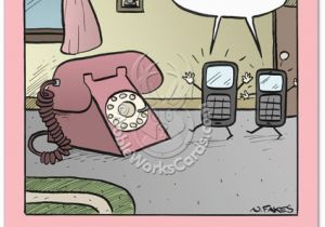 Funny Birthday Cards for Grandma Grandma Phone Cartoons Birthday Greeting Card Nate Fakes