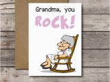 Funny Birthday Cards for Grandma Grandma You Rock Funny Printable Birthday Card for