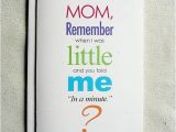 Funny Birthday Cards for Mom From son Mother Birthday Card Funny Mom Remember when I Was Little