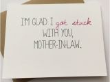 Funny Birthday Cards for Mother In Law Mother In Law Card Funny Card for Mother In Law by Bepaperie