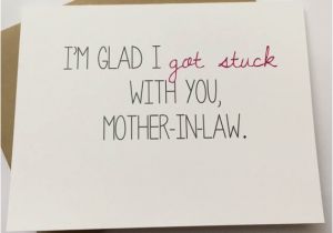 Funny Birthday Cards for Mother In Law Mother In Law Card Funny Card for Mother In Law by Bepaperie