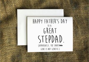 Funny Birthday Cards for Stepdad Stepdad Card Smartss Gene Card Stepfather Card Father 39 S