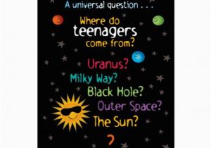 Funny Birthday Cards for Teens Funny Sweet Space Teens Birthday Zazzle